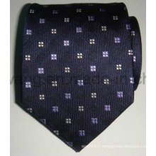Cravate en jacquard tissée en soie pour hommes personnalisée